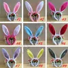 Nowy Królik Uszy Hairband Opaska Cekiny Bunny Pluszowe Królik Dziewczyna Małe Zwierząt Strzeleski Rekwizyty Akcesoria Do Włosów Biżuteria T8G006