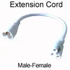 Switch 20cm T5 T8 Double End Male Male Female 3 Pin LED Tube Connector Cable Wire Extension Cord for Integrated LED Tube Light Bulb White Color