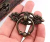 Retro Zinc Alloy Kitchen Drawer Cabinet Door Handle Furniture Knobs Hardware Cupboard Antique Pull Handles Bronze Tone + Screw