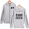 Kadın Hoodies Sweatshirts Kpop Zipper Sweatshirt Serin Kolej Şık 2023 Sonbahar/Kış Günlük Moda