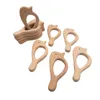 4 pièces en bois hirondelle dentition Nature bébé jouet de dentition bio écologique bois support de dentition soins infirmiers bébé anneau de dentition bricolage accessoires