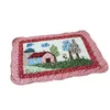 100% coton Quilting Patchwork Tapis de sol Tapis paysage rural antiglisse Salon Hall d'entrée Porte Tapis Tapis