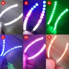 1 paio LED ciglia finte impermeabili unisex brillanti ciglia affascinanti trucco falso per party club bar Hallowee5255913