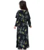 Abiti maxi per ragazze floreali Bambini lunghi cheongsam musulmani Abiti da festa bohémien per bambini Abiti casual da spiaggia Abiti da sera a maniche lunghe da principessa B5868