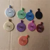 new arrival sublimation blank pendant charm heat tranfer printing blank consumable printing size 25mm not include necklace