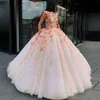Illusion Jewel Ball Gown Prom Dresses Flower Lace Applique Floor Length Evening Dresses Beautiful Cocktail Pageant Gowns
