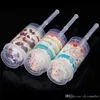 YENI Gıda Sınıfı Plastik Push Up Pop Konteynerler Itme Kek Pop Kek Konteyner Parti Süslemeleri Yuvarlak Şekil Aracı Toptan Perakende