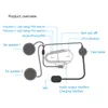 Motorcykelhjälm Bluetooth 4.2 Hörlurar Mikrofon Cykelhjälm Hörlurar Handsfree Speaker Call Control med handsfree Ny