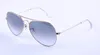 Sıcak satış tasarımcı güneş gözlüğü en kaliteli havacılık pilot güneş gözlüğü erkekler kadınlar için ayna lens ile uv400 gafas br3025 degrade len 58mm 62mm