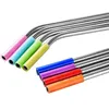 Silicone Tips Cover For Stainless Steel Drinking Straw Drinkware Tip Suit 6mm Wide Metal Straws Covers Customizable DBC BH2724