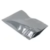 7.5 * 10 cm 200pcs richiudibile chiusura con zip mylar con cerniera Grip Bags Bags Borse Borse a secco Food Grade Guarnizione Guarnizione Seal Silver Silver Foil Package Bag