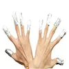 100st aluminiumfolie remover wraps med aceton nagelkonst suga av akrylgel nagellack borttagning