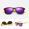 Bamboo Sunglasses Handmade Traveller Sun Glasses Plastic Frame Wood Temples uv400 Mirror Lenses Engraved LOGO Wholesale