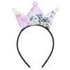 Mode Baby Girl Crown Hairband Sequin Crown Glitter Haarstokken Festival Party Haaraccessoires Hoge kwaliteit