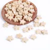 50 Pièces 10 Couleurs 20mm Pentangle Perles En Bois Bijoux Accessoires pour Collier DIY Faire À La Main Étoile Bois Perles Lâches Jouet Pour Enfants