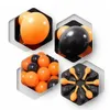 Halloween Luftballons Dekorationen Latexballons 12-Zoll-Schwarz und Orange 10PCS