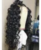 360 parrucca di capelli umani onda frontale del merletto parrucca a onde sciolte brasiliana di densità del 130% con i capelli del bambino per le donne nere colore naturale 14 pollici