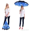 Parapluie inversé pliant 85 Styles Double couche inversé longue poignée coupe-vent pluie voiture parapluiesC poignées parapluies