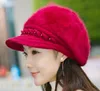 7 Kolor Select Artysta Keep Warm Pearl Rabbit Beret Hat for Winter Women Keep Hot Fashion Women Beret Hat Casual Dome Nude Hat