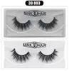 3D Vizon Kirpik Toptan Doğal Yanlış Kirpik 3D Vizon Lashes Yumuşak Makyaj Uzatma Makyaj Sahte Göz Lashes 3D Serisi