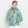 2020フード付き90％ホワイトアヒルジャックジャケット秋冬14色新しい暖かいスリムジッパー女性ファッションライトダウンコートS-3XL