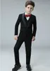 Haute qualité cool un bouton châle revers enfant concepteur complet beau garçon costume de mariage tenue de garçon sur mesure (veste + pantalon + gilet)