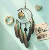 Dream Catcher met Veren Houten uil Muur Opknoping Decoratie Ornament Romantische Dreamcatcher Girl Room Nordic Baby Gift GA712