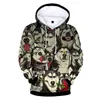 Tiger 3d Hoodies 소년/소녀/어린이 새로운 패션 프린트 허스키 긴 소매 캐주얼 스웨트 셔츠 호랑이 3D 후드 스 맨 탑 여자 옷