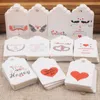 Can OEM / ODM 100PCS Carta Kraft naturale Grazie con cuore rosso con spago di iuta Etichette regalo per prezzo Etichette per indumenti Artigianato fai da te Etichette per abbigliamento