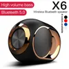 X6 Wireless Bluetooth Shower Speaker HiFi Stereo Sound Waterproof Bass Speaker Music Surround Soundbar FM TWS SD AUX Speakers