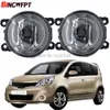 2x Car LED Fog Light Angel Eye Daytime Running Light 12V For Nissan Note E11 MPV 2006 2007 2008 2009 2010 2011 2012 2013