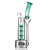 Narghilè Tubo dritto Bong di vetro Tubi d'acqua inebriante Gorgogliatore di vetro Recycler Olio Dab Rigs Chicha Bong d'acqua con banger da 18 mm