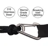 Carabiner Clip Rope Buckle Lock 2pcs 516inch 8mm Stainless Steel Spring Hook Carabiner Marine Grade Safety Clip4029896