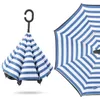 Omvänd paraply inverterat regn paraply stativ inuti ut vindtät c handtag paraply vikning dubbel lager själv regn växel skydd yp929