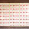 15 yaprak QC kontrol kırmızı oklar yapışkanlı etiket etiket fabrika toplu üretim için QC muayene işaretleme etiketi