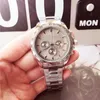 Marca mais vendida relógios masculinos chefe relógio de alta qualidade aço inoxidável cronógrafo movimento quartzo todo dial trabalho designer waterpro226i
