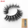 3D Mink rzęsy Naturalne fałszywe rzęsy Długa Eyelash Extension Faux Fake Eye Lashes Narzędzie do makijażu z pudełkiem 5 par / zestaw rra1782