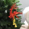 Елочные украшения висячие украшения 20 см моделирование лось форма лось колокол рождественские украшения кулон