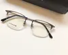 Men Titanium Eyeglasses Glases Half Frames Optical frame 50mm Eyeglass frames Fashion Eyeglasses with box