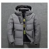 Zozowang alta qualidade branco pato grosso para baixo jaqueta homens casaco neve parkas masculino marca de marca inverno para baixo jaqueta outerwear