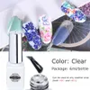 6ml Klej do paznokci do folii Dekoracje Klej Klej Gel Polski Transfer Starry Paper Art Naklejki Manicure Akcesoria TR959