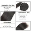 Mink brasilianska raka hårförlängningar 3 buntar obearbetade remy mänskliga hår vävar naturligt färgväftbunt
