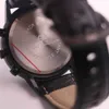 Hot koop AEHIBO quartz batterij alle subdials werkend herenhorloge datum horloges 43 mm witte wijzerplaat super chronograaf hardlex zes wijzers horloges