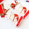 Leite Nougat Embalagem Bolsa Vermelho Fortune Sacos De Doces Do Gato Biscuit Saco de Armazenamento De Sacos de Presente Com Cordão