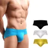 4pcs çok erkek brifingler iç çamaşırı düz renk yumuşak modal erkek külotlar erkekler için seksi külotlar adam slip cueca gay külot gevşek 265m