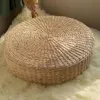 40cm tatami yastık yuvarlak saman örgü el yapımı yastık zemin yoga sandalye koltuk mat kedisi kedi6157611