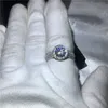 Choucong Brilliance Luxo Anel 2ct Cz ​​Diamante de Prata Esterlina 925 Anéis De Noivado de Casamento Banda para as mulheres homens Partido Jóias