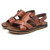 Heißer Verkauf – Ledersandalen, atmungsaktiv, lässig, Outdoor, Slip-on-Strandsandalen, hochwertige Sandalen für Herren