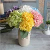 Artificial Hydrangea Flower 47cm Fake Silk Single Real Touch Hydrangeas 12 Colors for Wedding Centerpieces Home Party Decorative Flowers