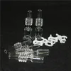 bar Punta al quarzo per nettare 10mm 14mm 18mm Punte per gocciolamento di cannuccia comune Domeless Real Nail Dab Rig Glass Water Bong DHL